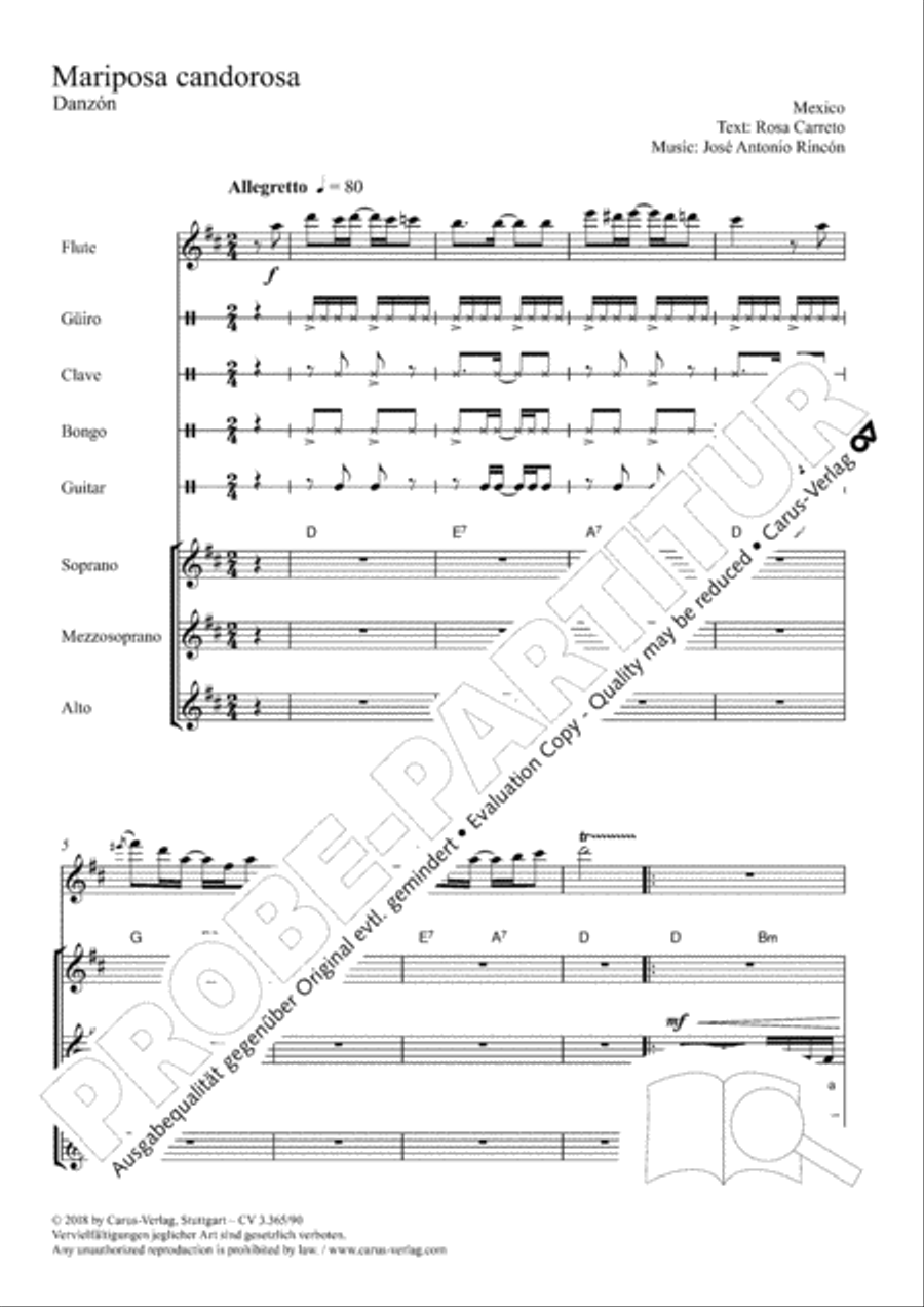 Innocent Butterfly Choir scores gallery preview page 2