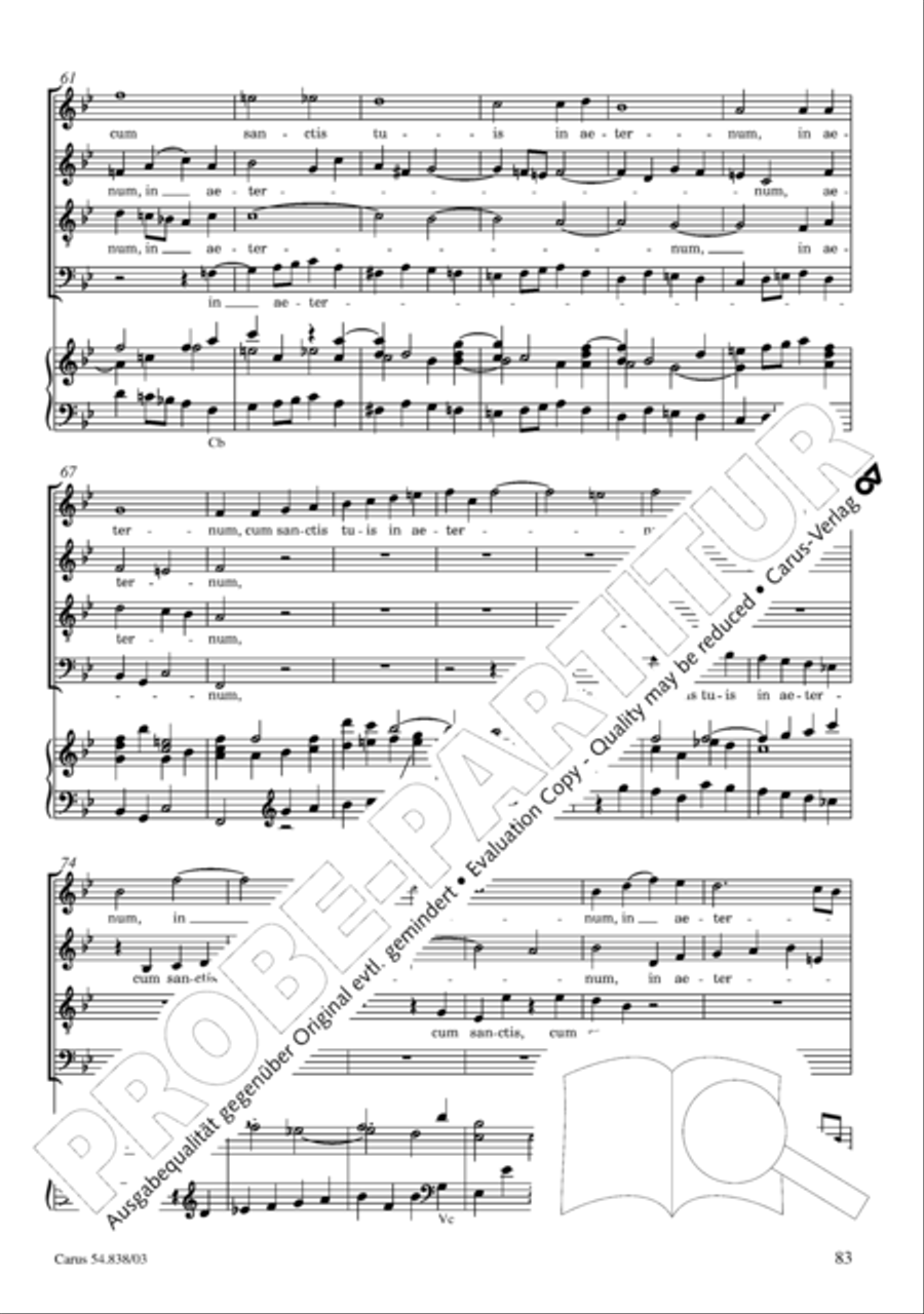 Requiem in B 4-Part scores gallery preview page 88