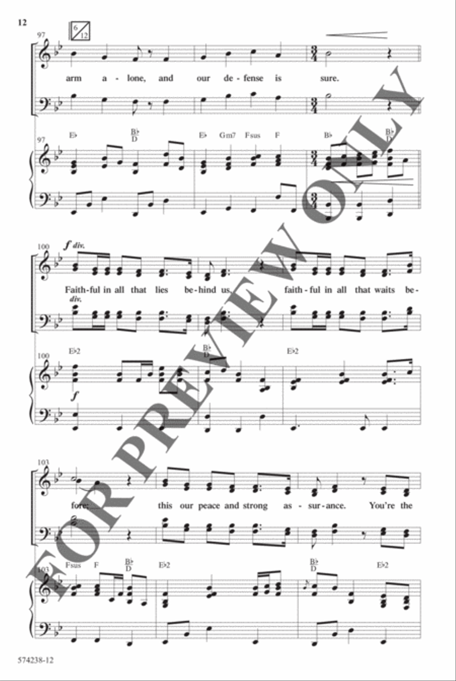 God's Faithfulness Medley - Anthem Choir scores gallery preview page 11
