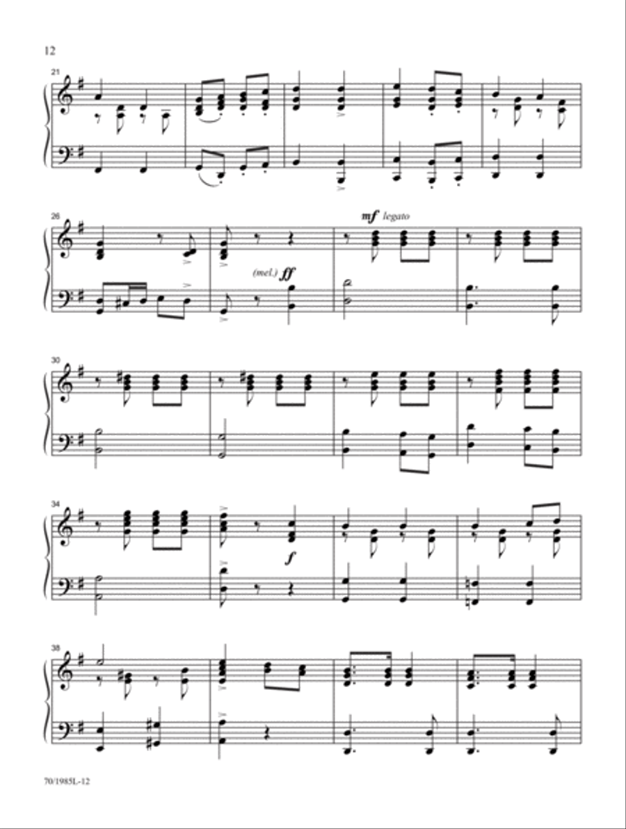 The Fullness of His Love Piano Solo scores gallery preview page 6