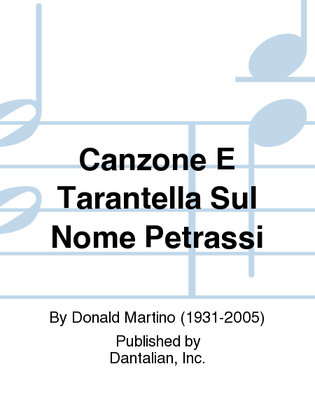 Canzone E Tarantella Sul Nome Petrassi