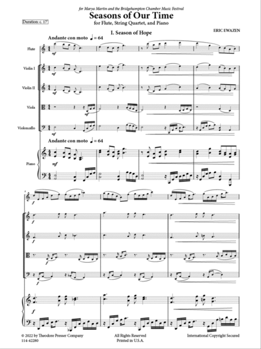 Seasons of Our Time Chamber Music scores gallery preview page 2