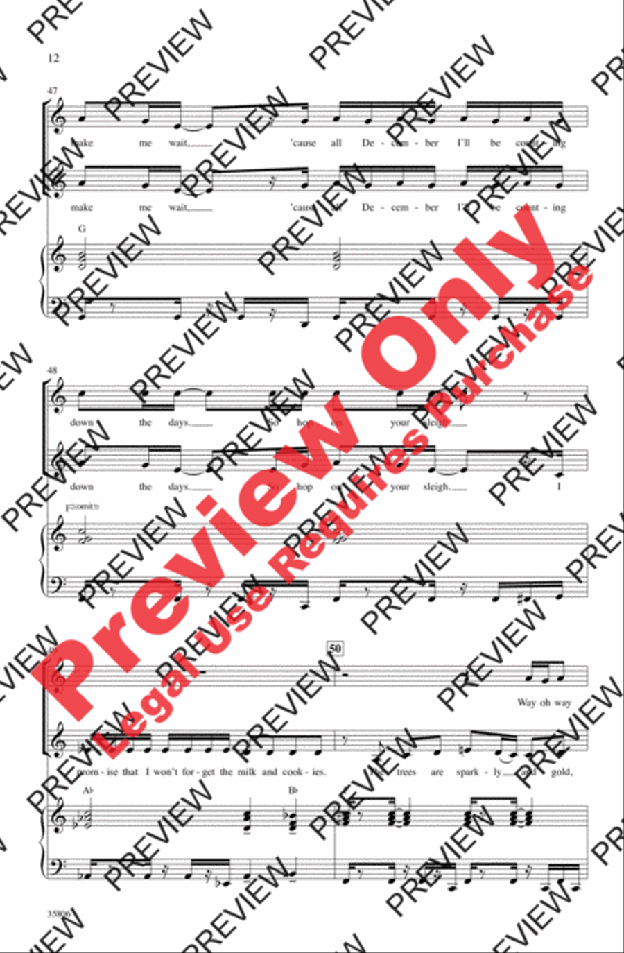 Oh Santa! Women's Choir scores gallery preview page 12