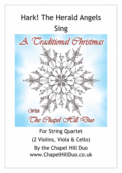 Hark! The Herald Angels Sing for String Quartet - Full Length Arrangement by the Chapel Hill Duo image number null