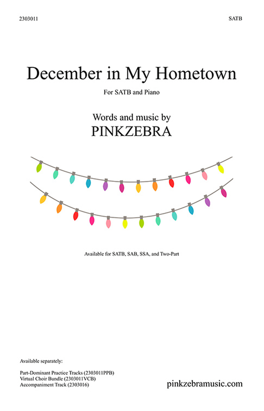 Book cover for December in My Hometown SATB