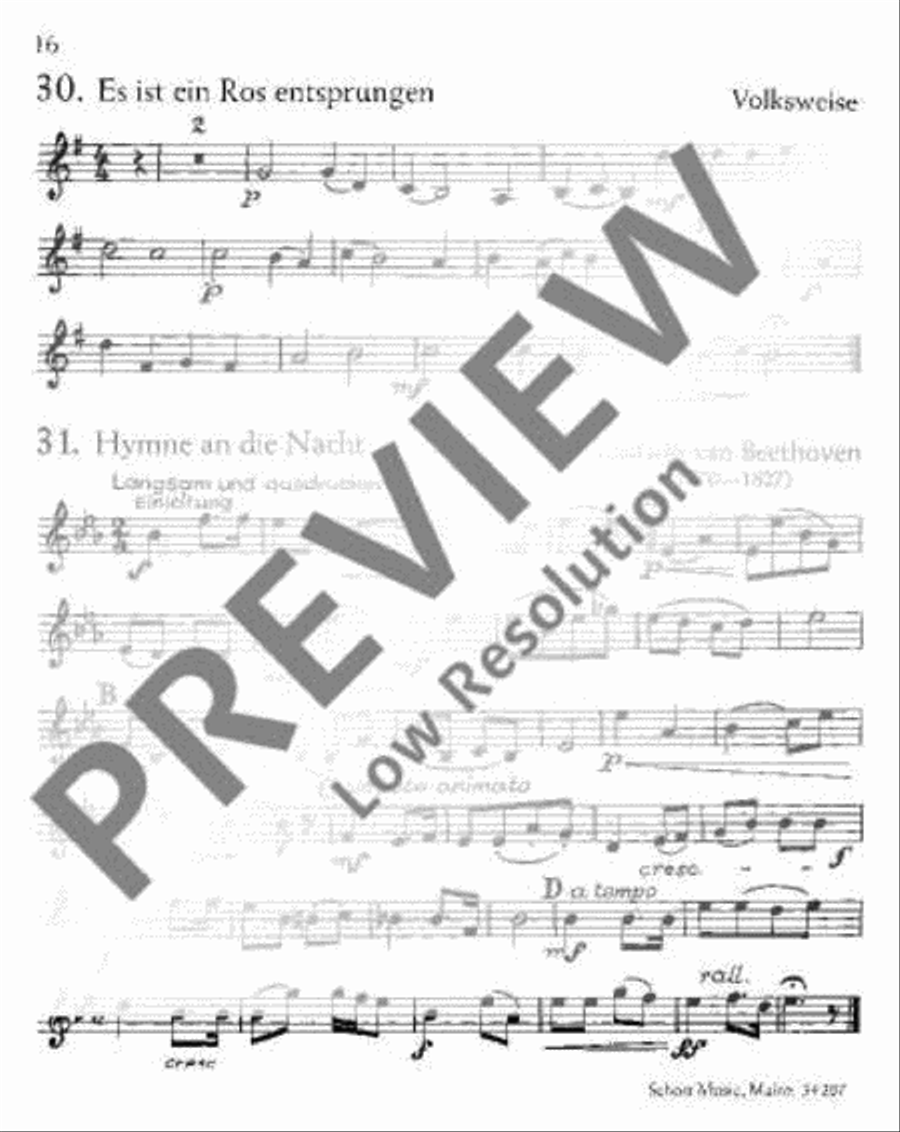 Für Feiern und Feste Clarinet scores gallery preview page 17