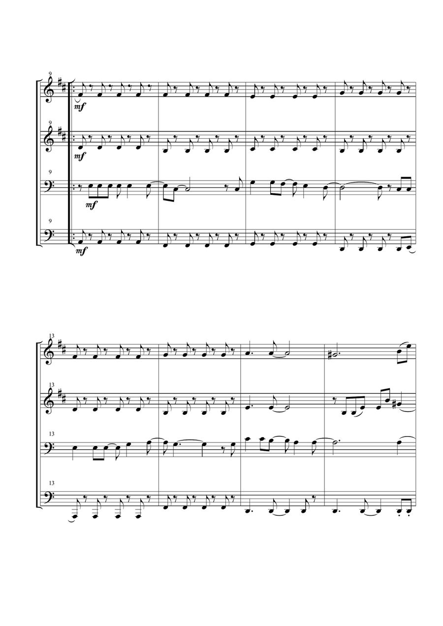 Let It Go (from Frozen) Brass Ensemble scores gallery preview page 4
