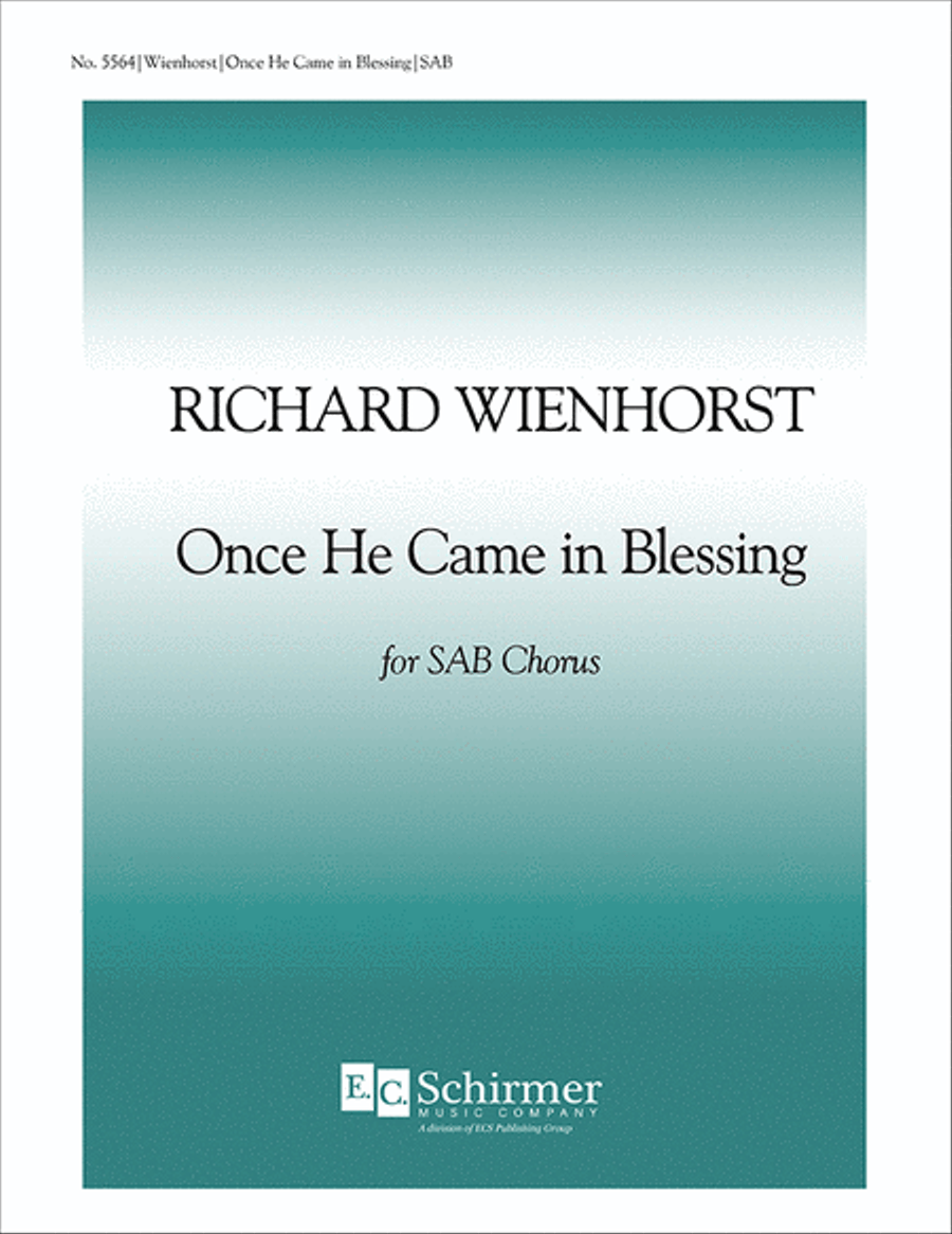 Once He Came In Blessing 3-Part scores gallery preview page 1