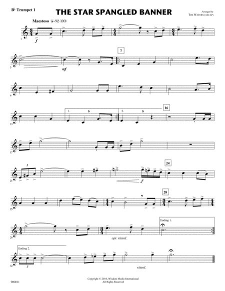 The Star Spangled Banner (for Flex Brass Quintet) image number null