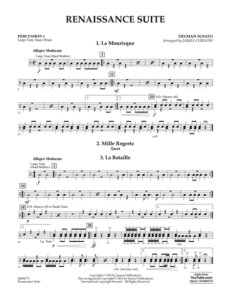 Renaissance Suite - Percussion 1