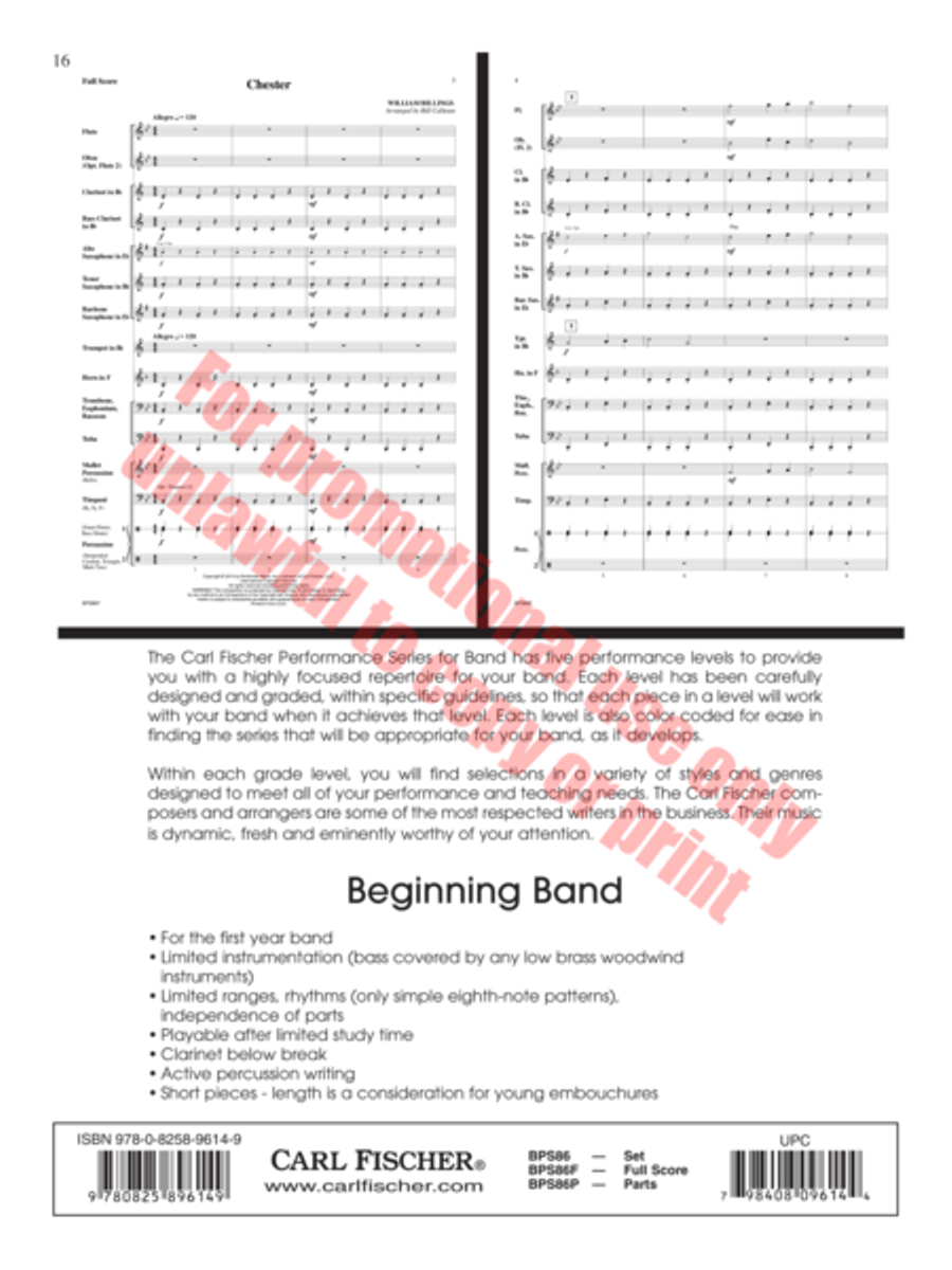 Ethos Concert Band scores gallery preview page 17