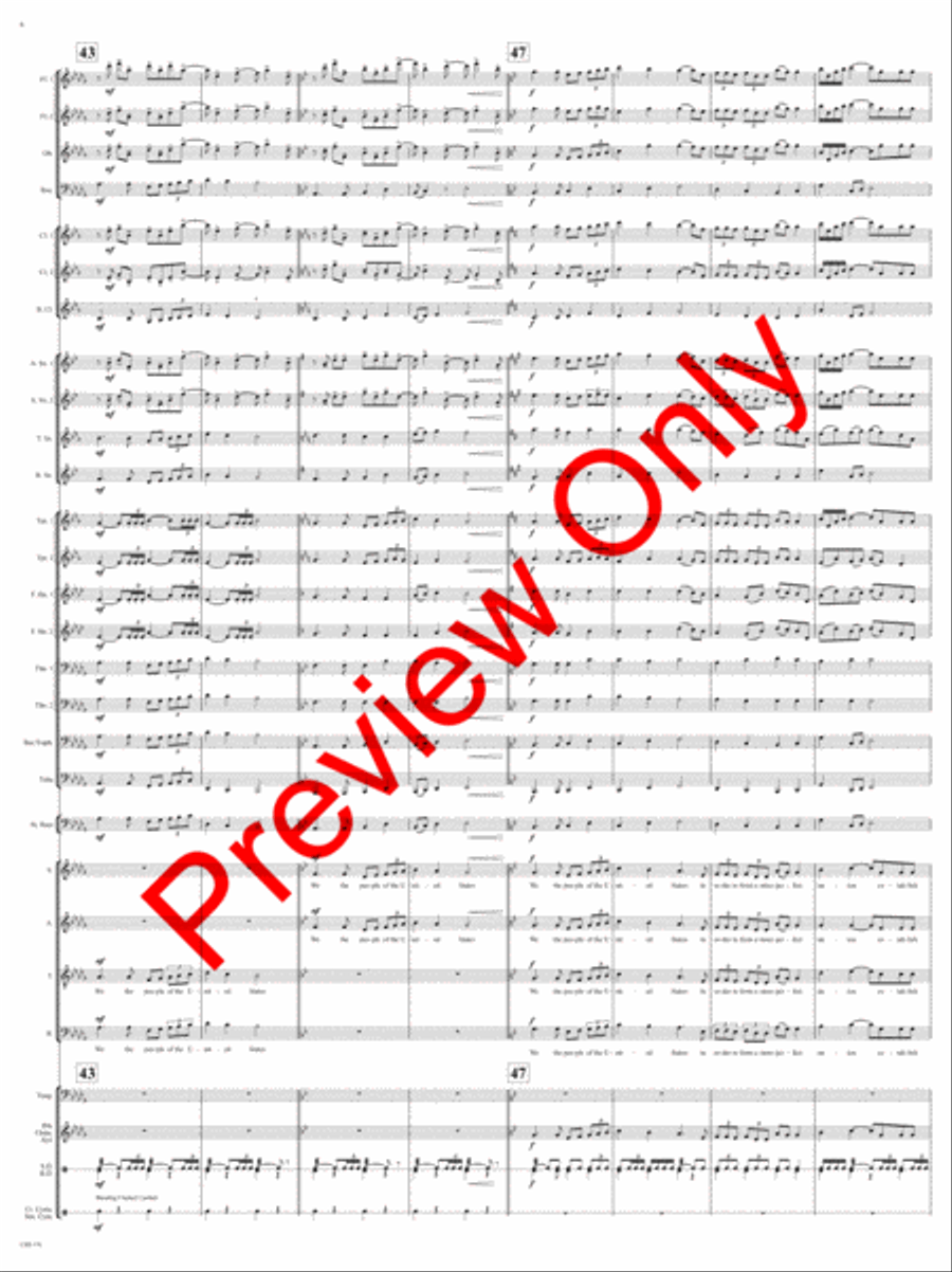 We the People of the United States Choir scores gallery preview page 9