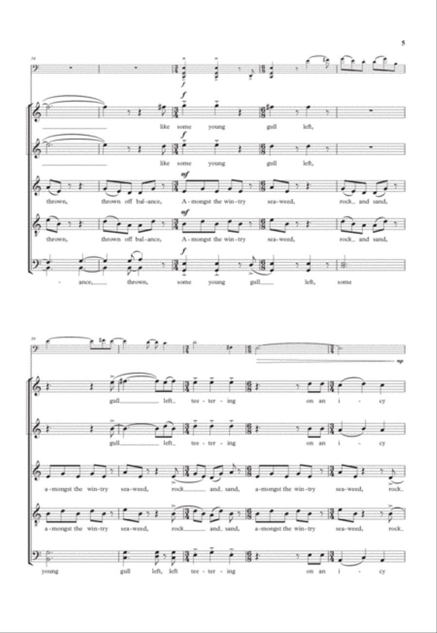 Night Flight Night Flight SSATB scores gallery preview page 5