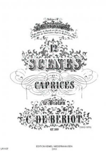Douze scenes ou caprices : pour le violon, op. 109