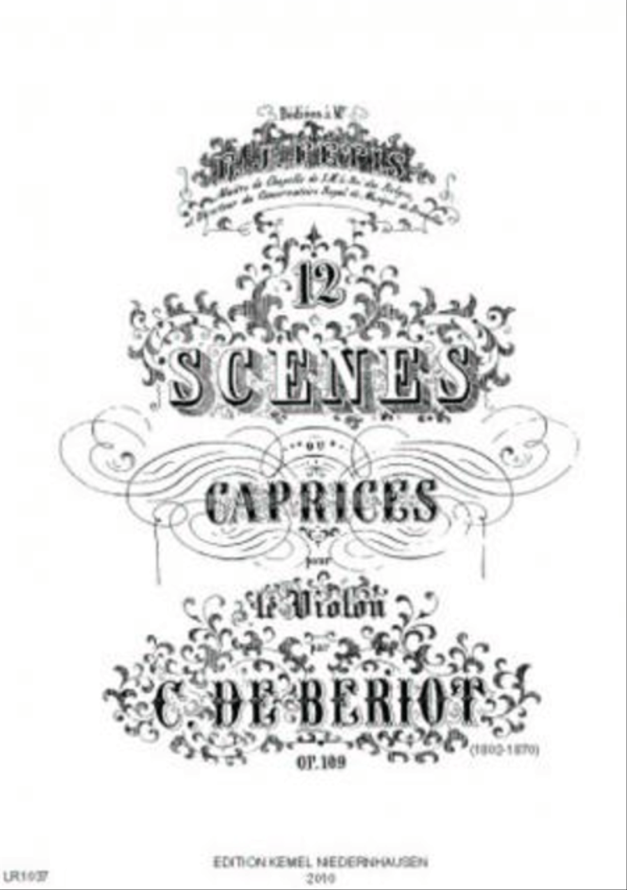 Douze scenes ou caprices Violin Solo scores gallery preview page 1