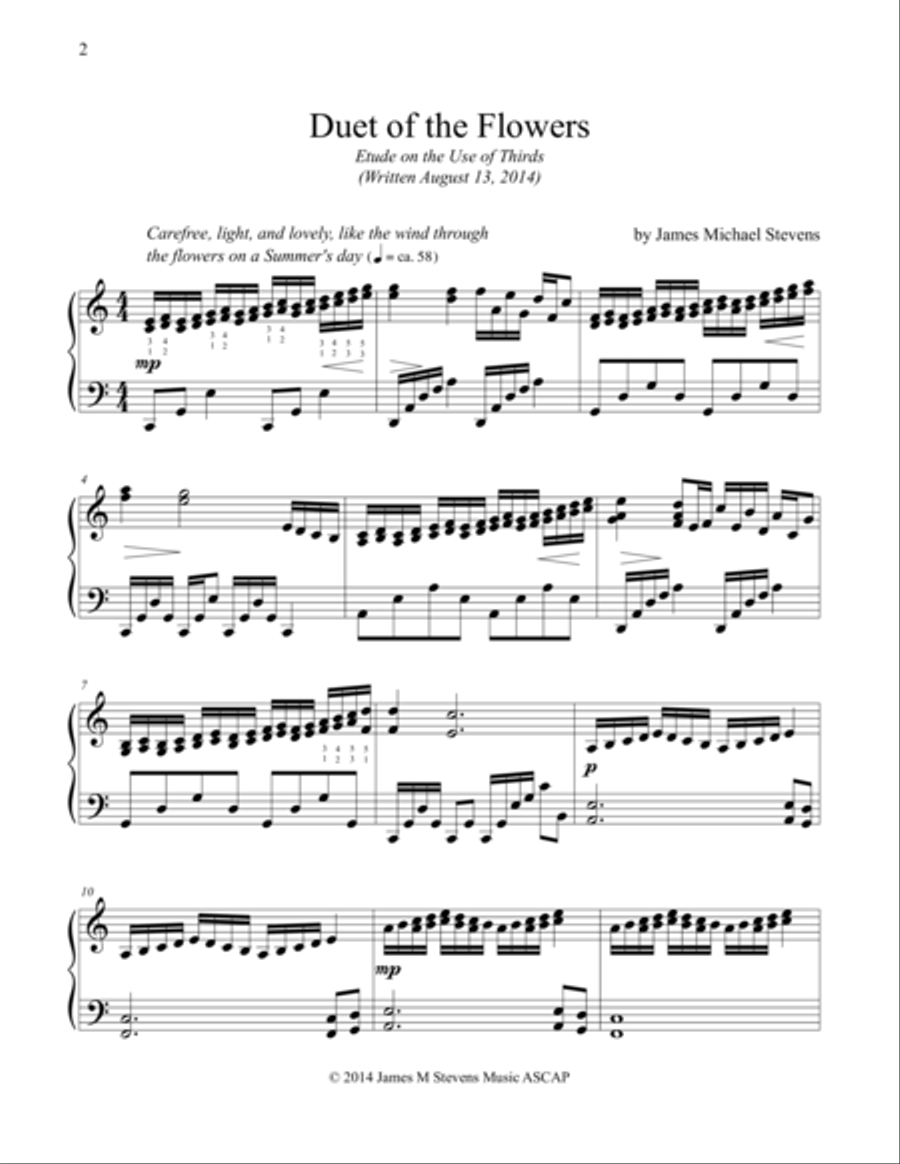 Duet of the Flowers Piano Method scores gallery preview page 1