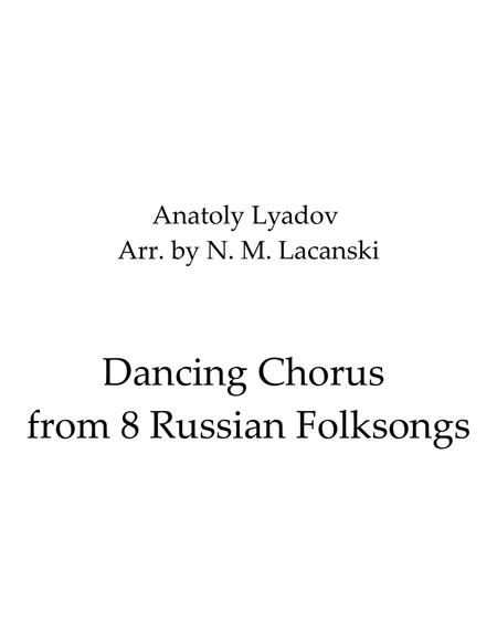 Dancing Chorus from 8 Russian Folksongs image number null