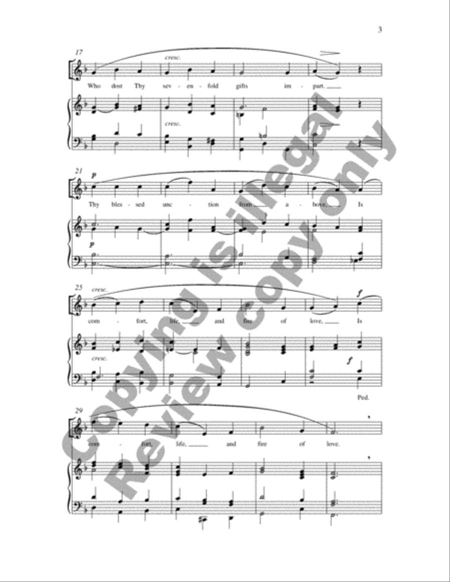 Come, Holy Ghost Come, Holy Ghost 3-Part scores gallery preview page 9