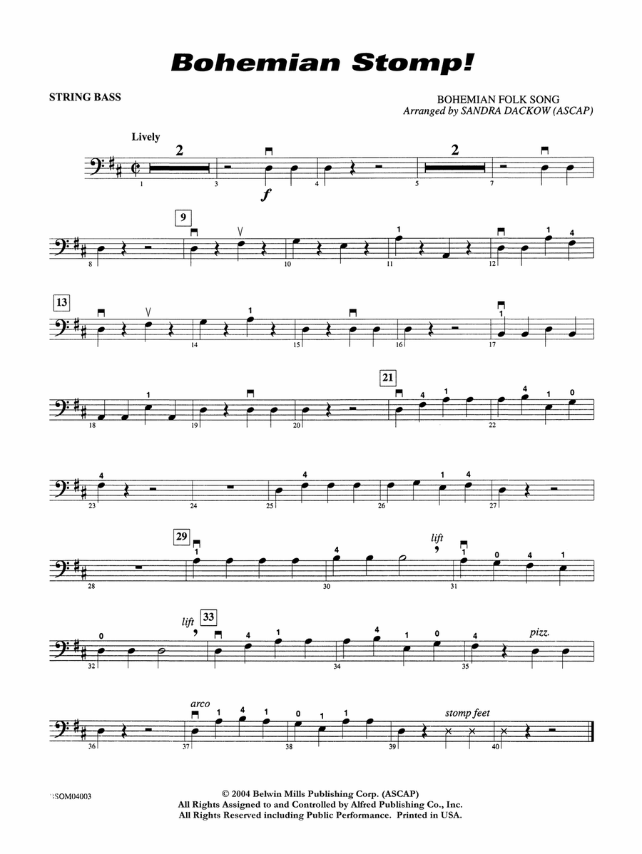 Bohemian Stomp!: String Bass