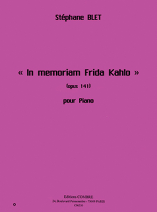 Book cover for In memoriam Frida Kahlo Op. 141