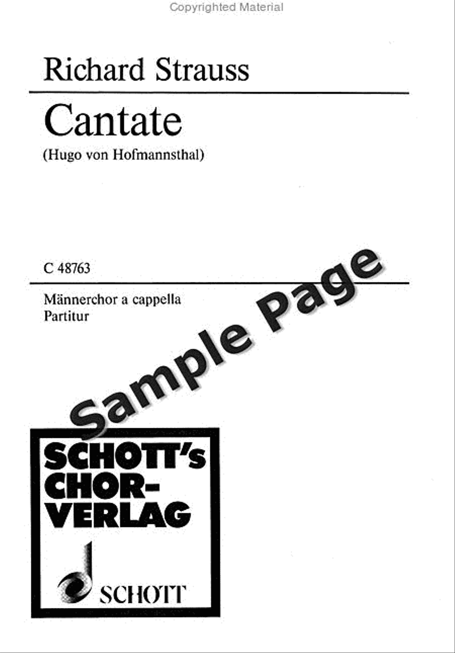 Cantate (1914) TTBB scores gallery preview page 2