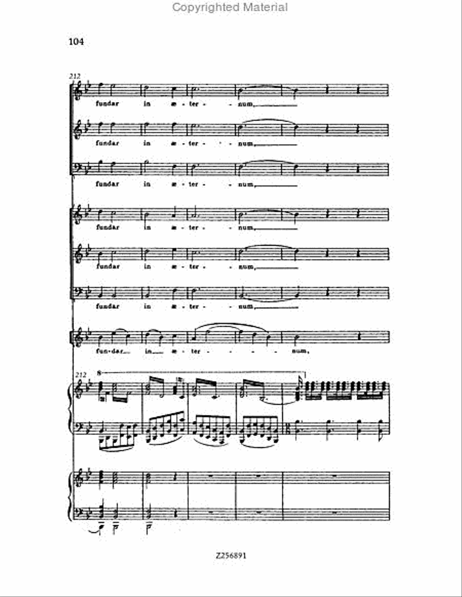 Te Deum, H 118 Choir scores gallery preview page 104