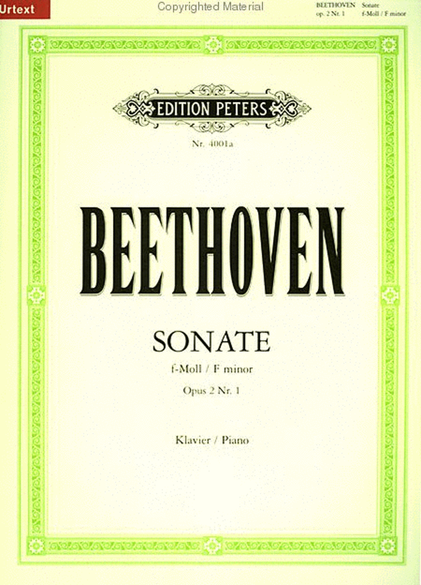 Sonate for Klavier Nr. 1 f-Moll op. 2; 1