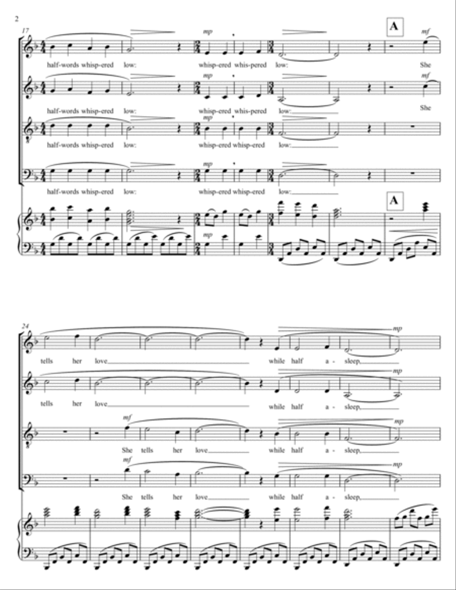 She tells her love 4-Part scores gallery preview page 3