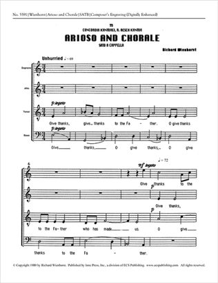 Arioso and Chorale