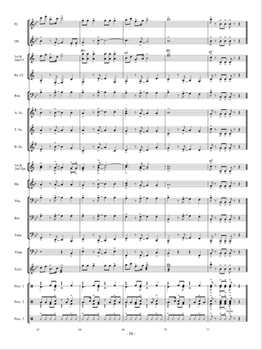 We Wish You A Calypso Christmas Concert Band scores gallery preview page 15