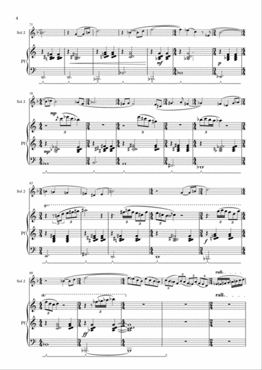 VISION OF PARADISE: ocarina and piano Piano Solo scores gallery preview page 5