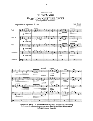 Silent Night (Stille Nacht/Noche de Paz) (Downloadable Full Score)