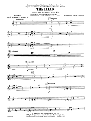 The Iliad (from The Odyssey (Symphony No. 2)): WP 3rd B-flat Trombone T.C.