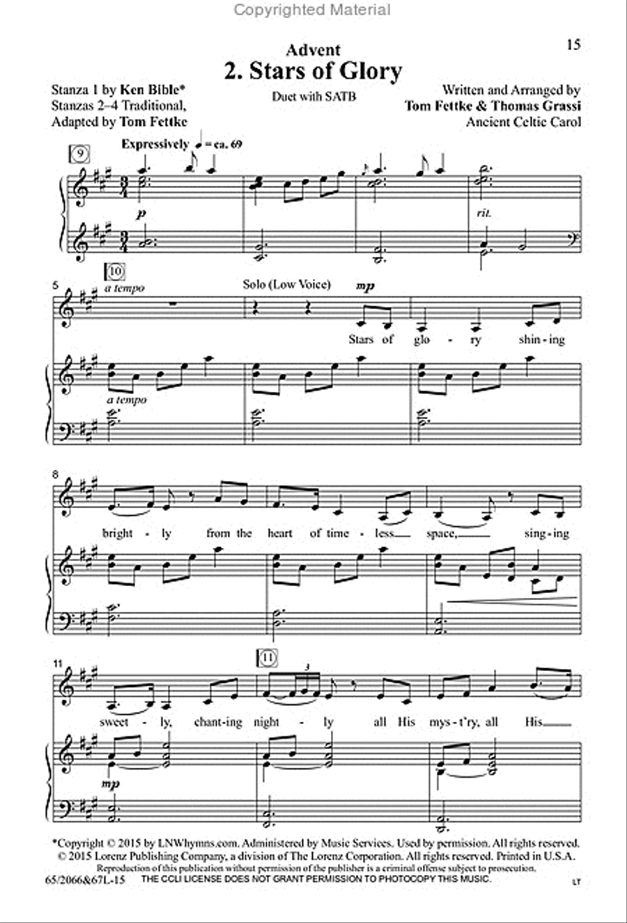 Stars of Glory - SATB with Performance CD 4-Part scores gallery preview page 5