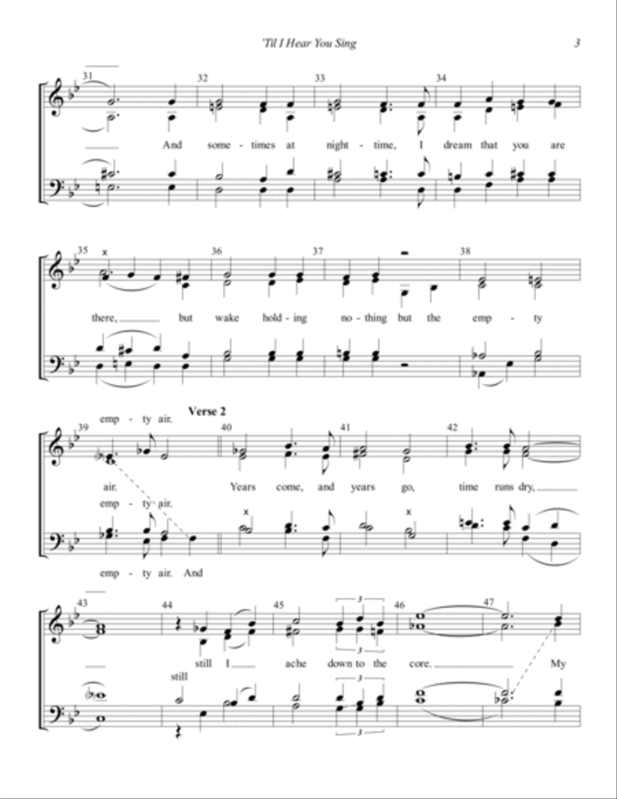 'Til I Hear You Sing (from Love Never Dies) (arr. Theodore Hicks) 4-Part scores gallery preview page 3