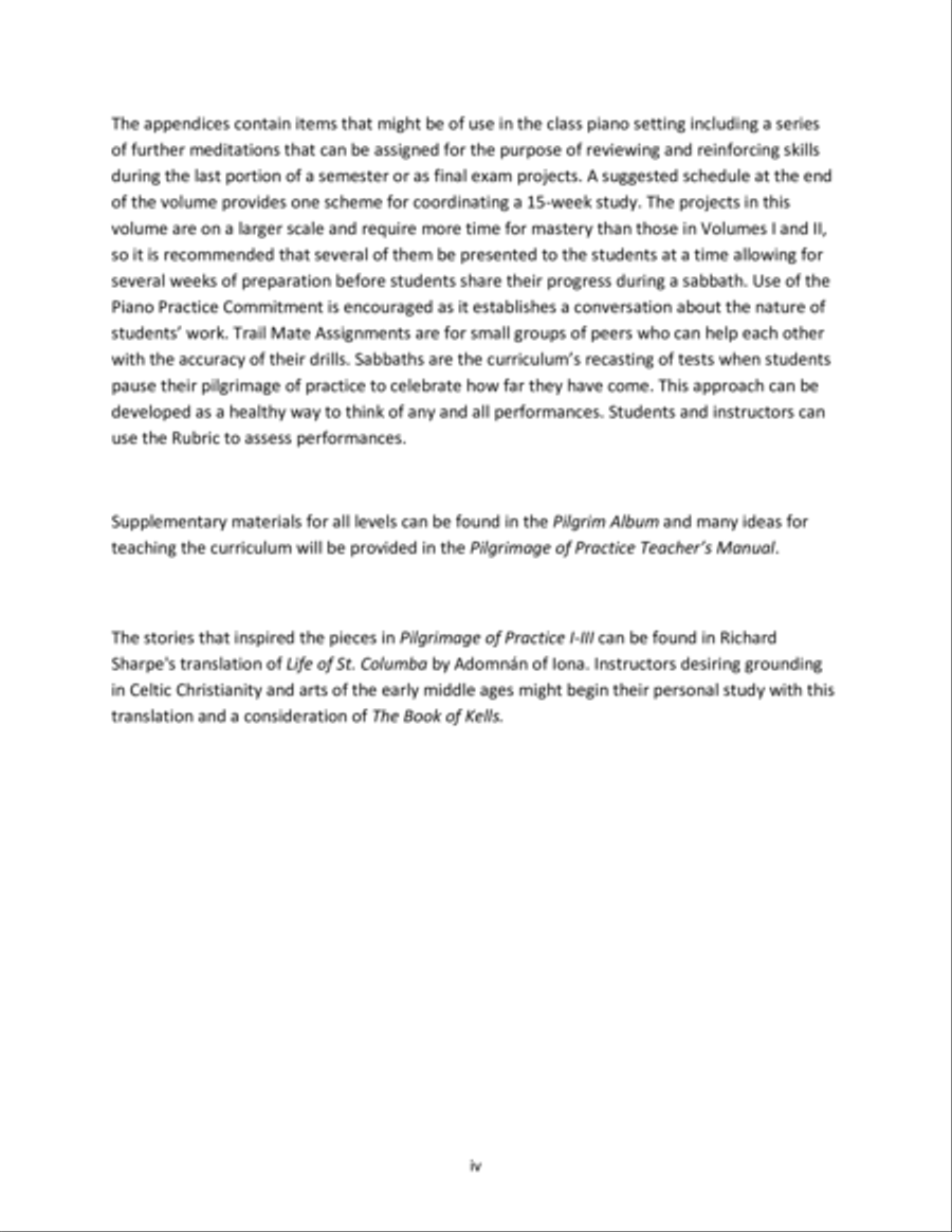 Pilgrimage of Practice III Piano Method scores gallery preview page 4
