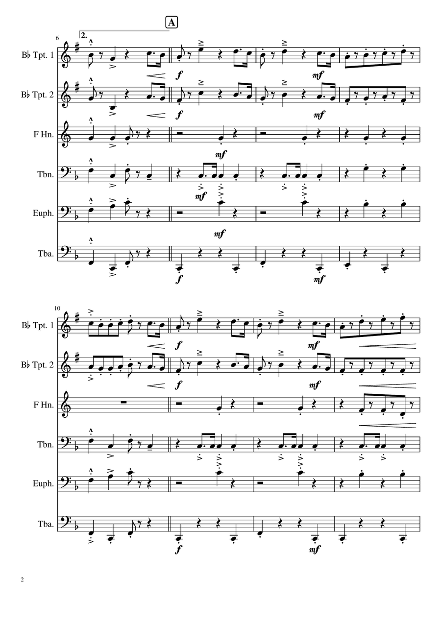 Tiritomba Tiritomba Brass Ensemble scores gallery preview page 2