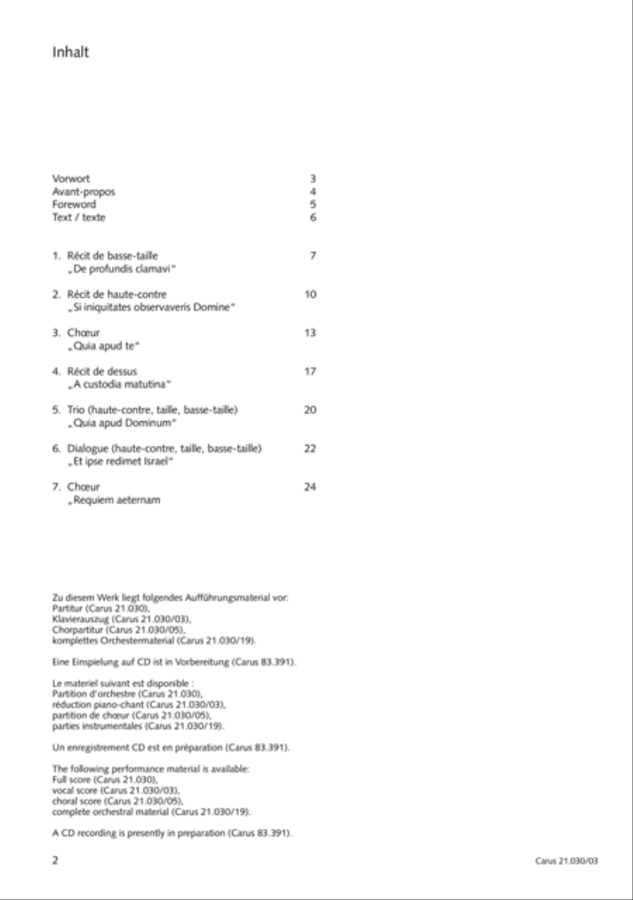 De profundis Men's Choir scores gallery preview page 3
