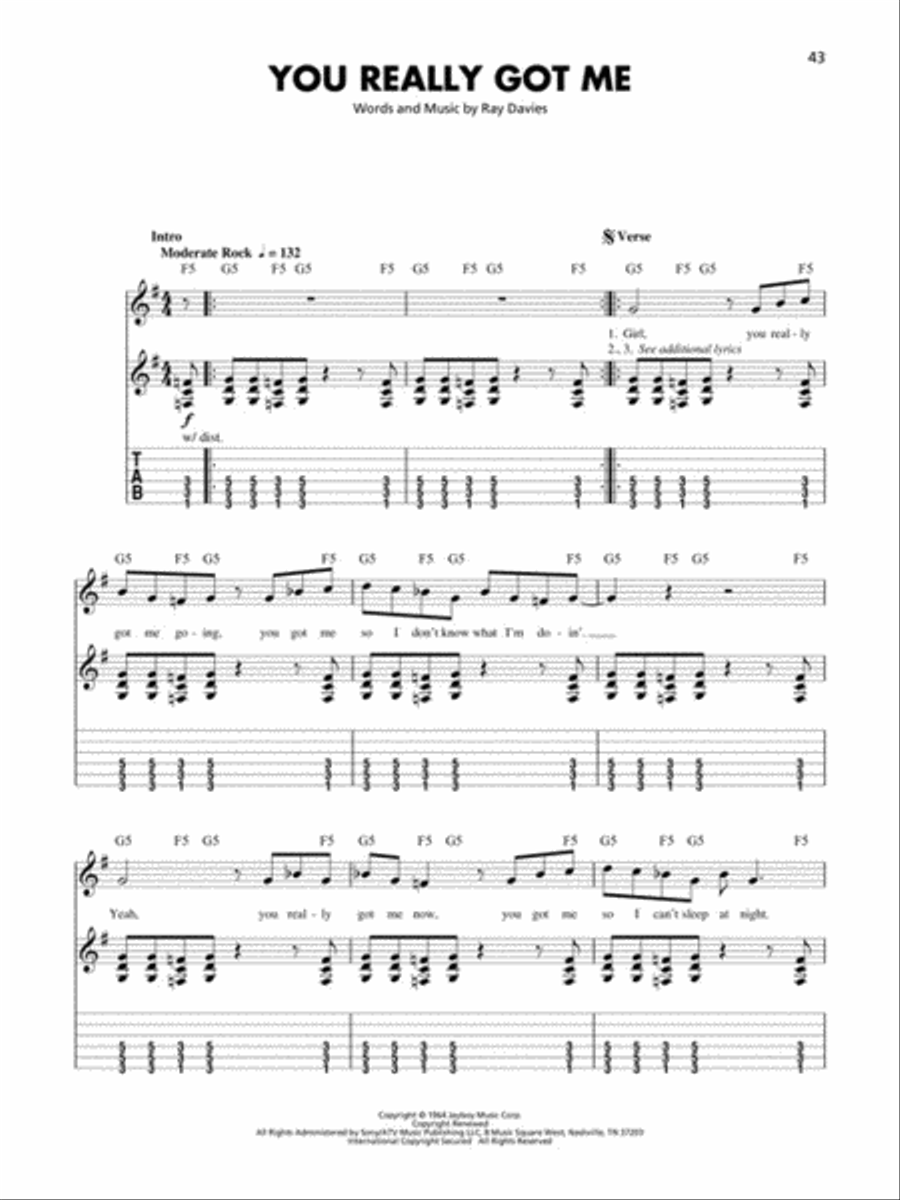 Power Chord Rock Guitar Tablature scores gallery preview page 5