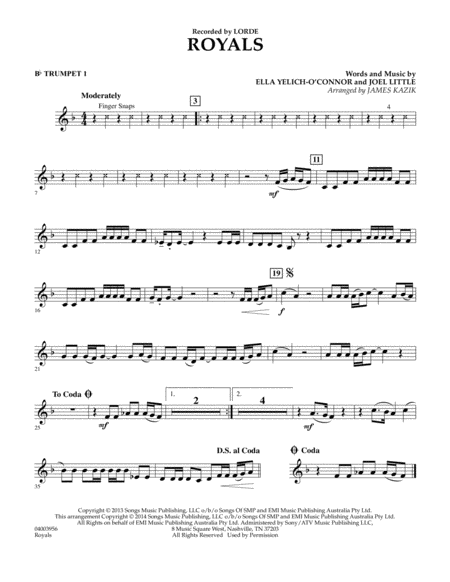 Royals - Bb Trumpet 1