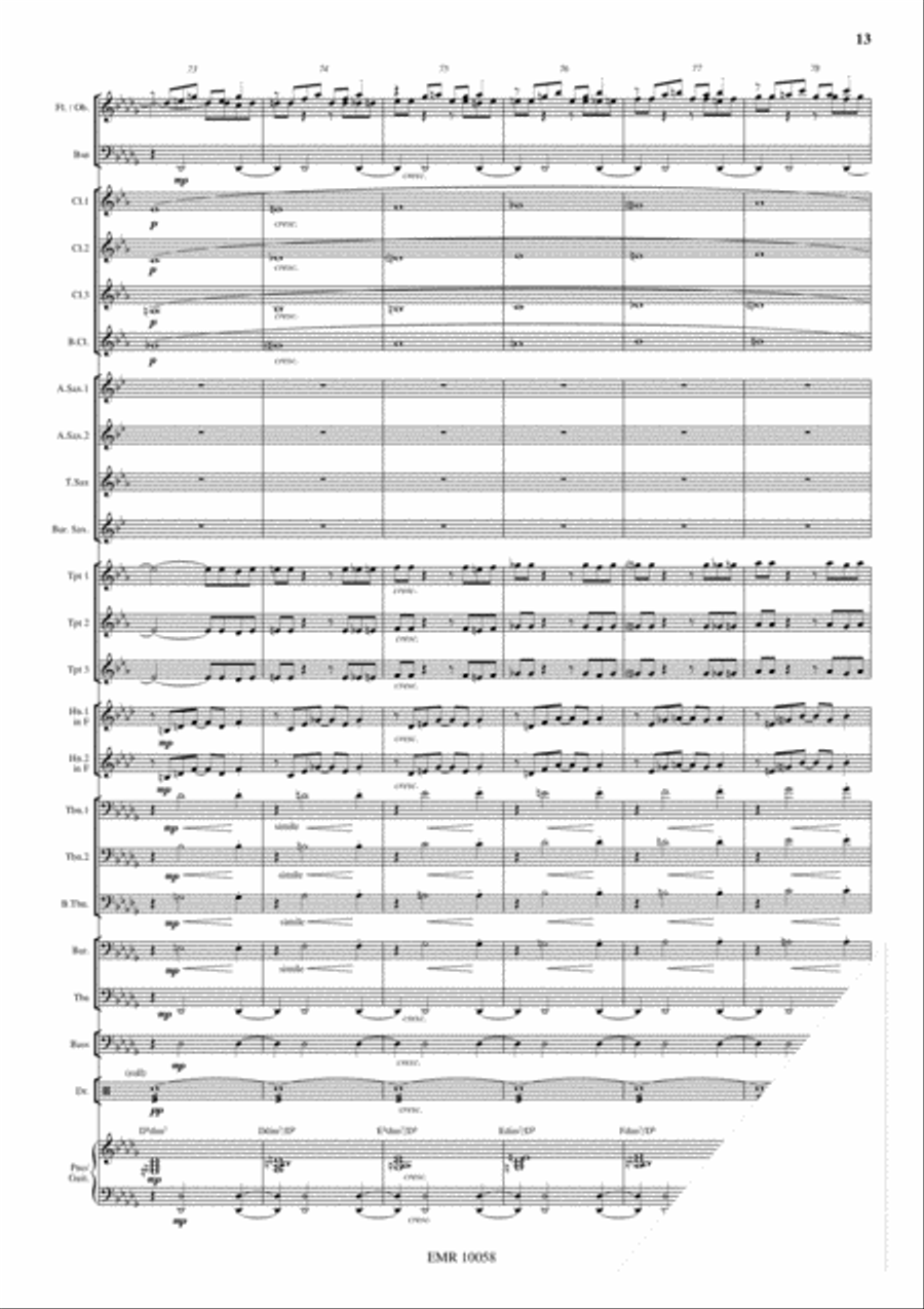 Stompin' At The Savoy Concert Band scores gallery preview page 14