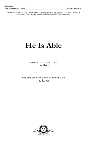 He Is Able - Orchestral Score and Parts