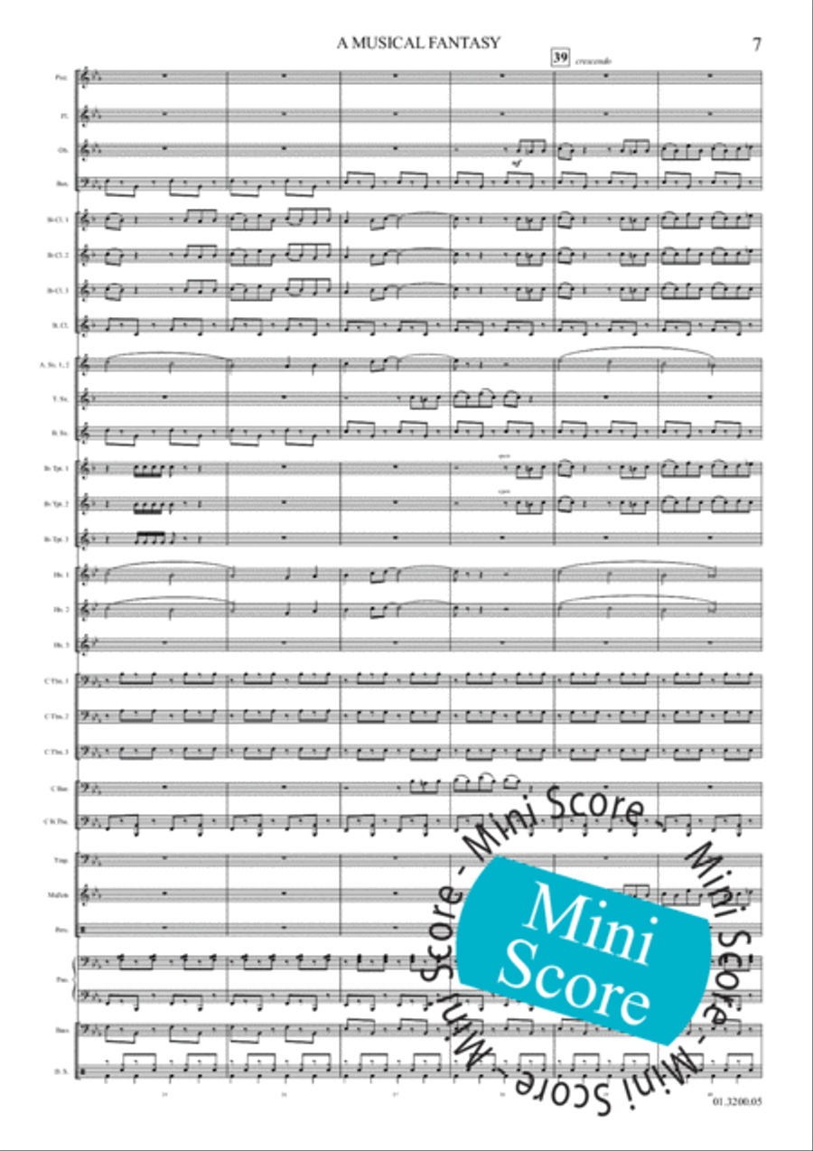 A Musical Fantasy Concert Band scores gallery preview page 13
