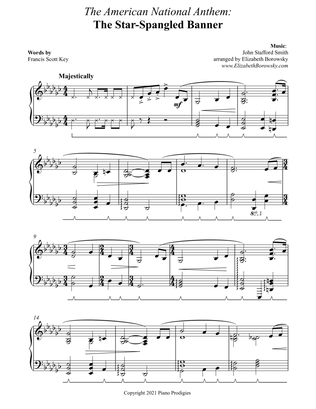 The Star Spangled Banner for Solo Piano (2021 Inaugural Edition)