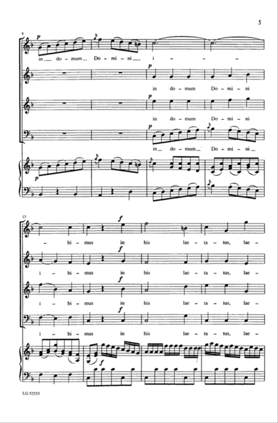 Laetatus Sum 4-Part scores gallery preview page 26