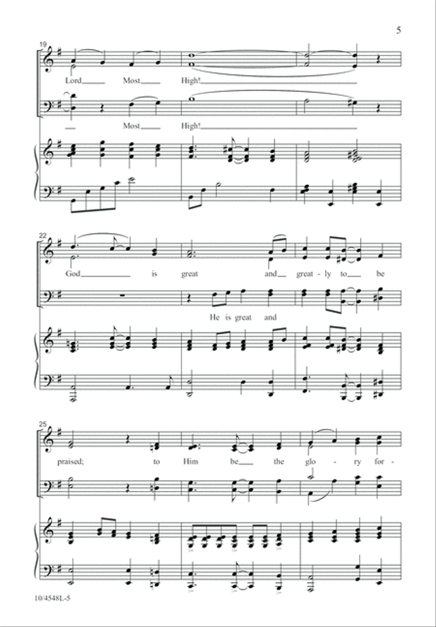 Serve the Lord with Joy 4-Part scores gallery preview page 6