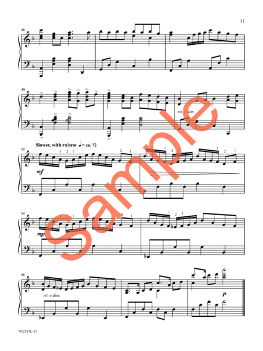Alleluias for the Piano Piano Solo scores gallery preview page 10
