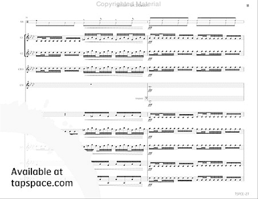 Winter Percussion Ensemble scores gallery preview page 16