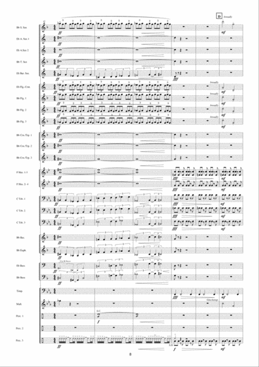 Back To The Future Fanfare Band scores gallery preview page 9
