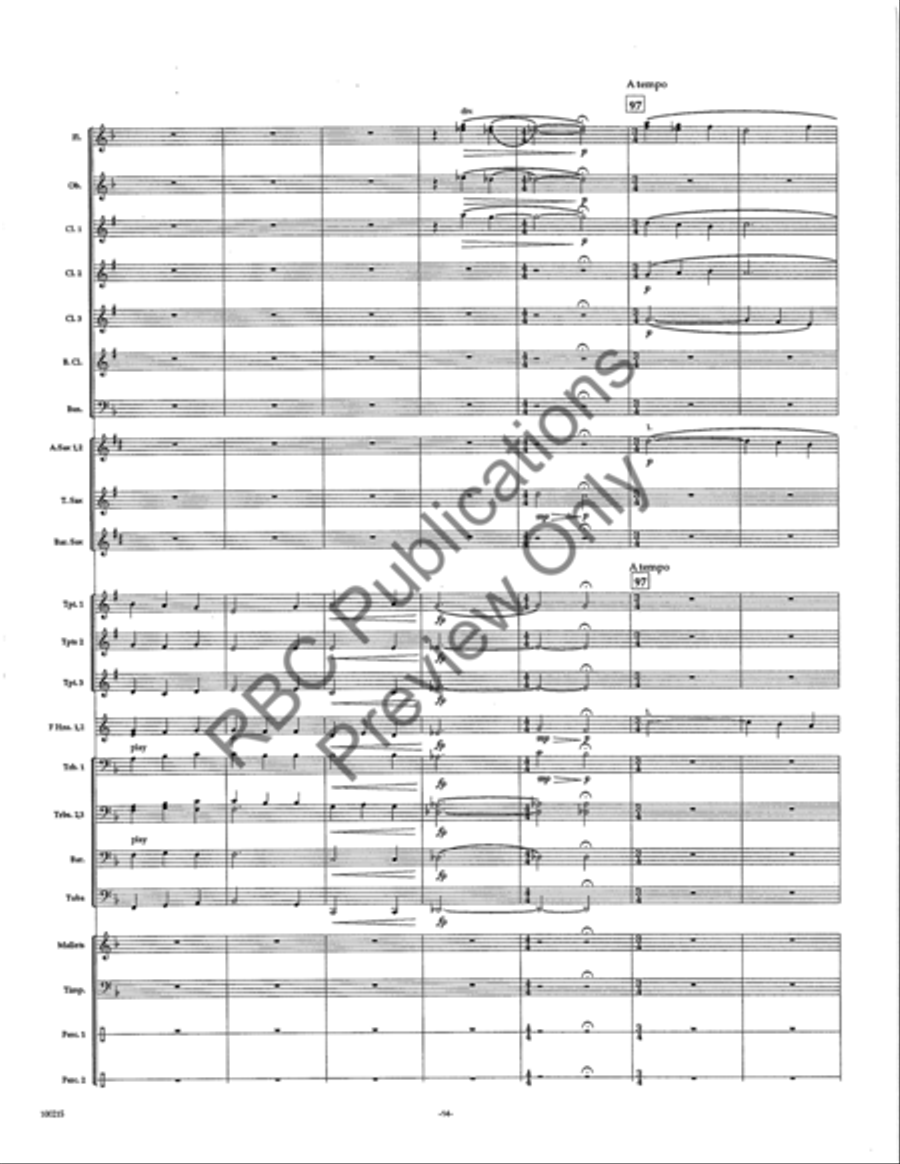 Cantica (Score) Cantica (Score) Concert Band scores gallery preview page 16